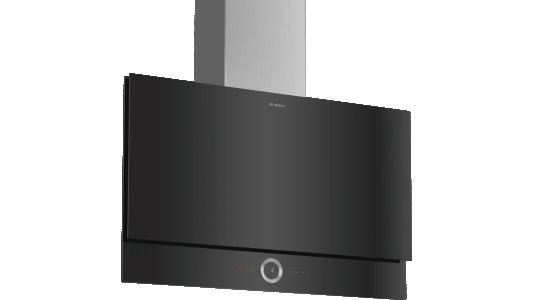 Serie | 8 Duvar Tipi Davlumbaz 90 cm Siyah Cam Yüzey