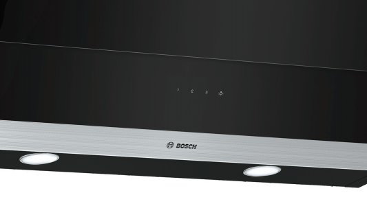 Serie | 2 Duvar Tipi Davlumbaz 90 cm Siyah Cam Yüzey